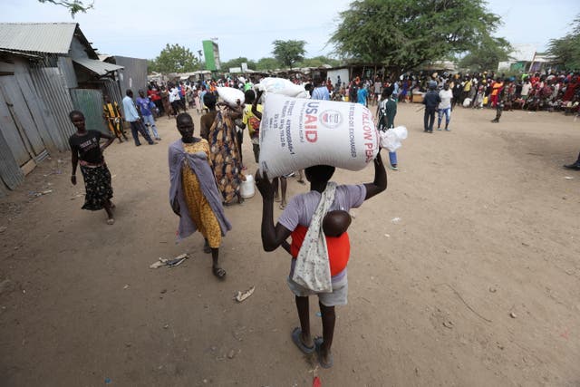 EEUU-AYUDA HUMANITARIA DESTRUIDA